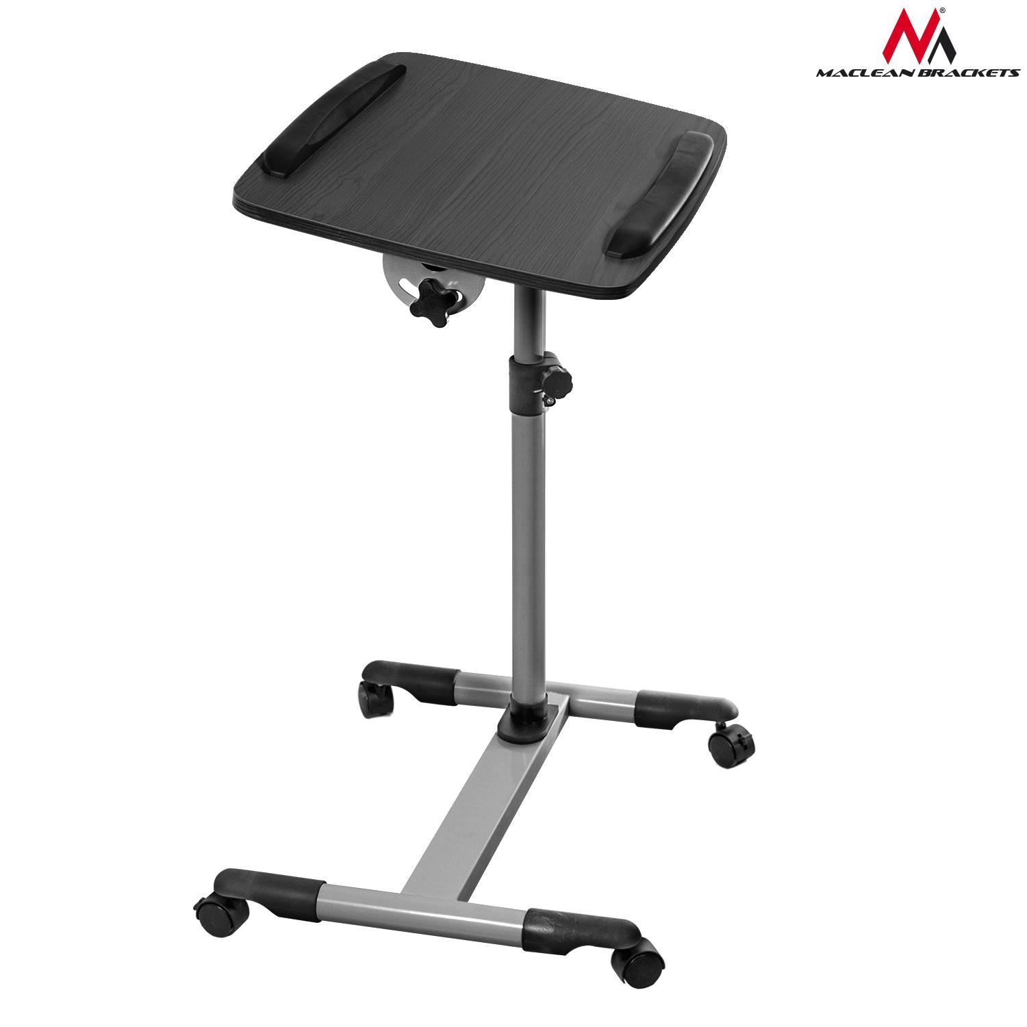 Maclean MC-671 Universal Portable Adjustable Nešiojamas kompiuteris Projektorius Desk Trolley Table