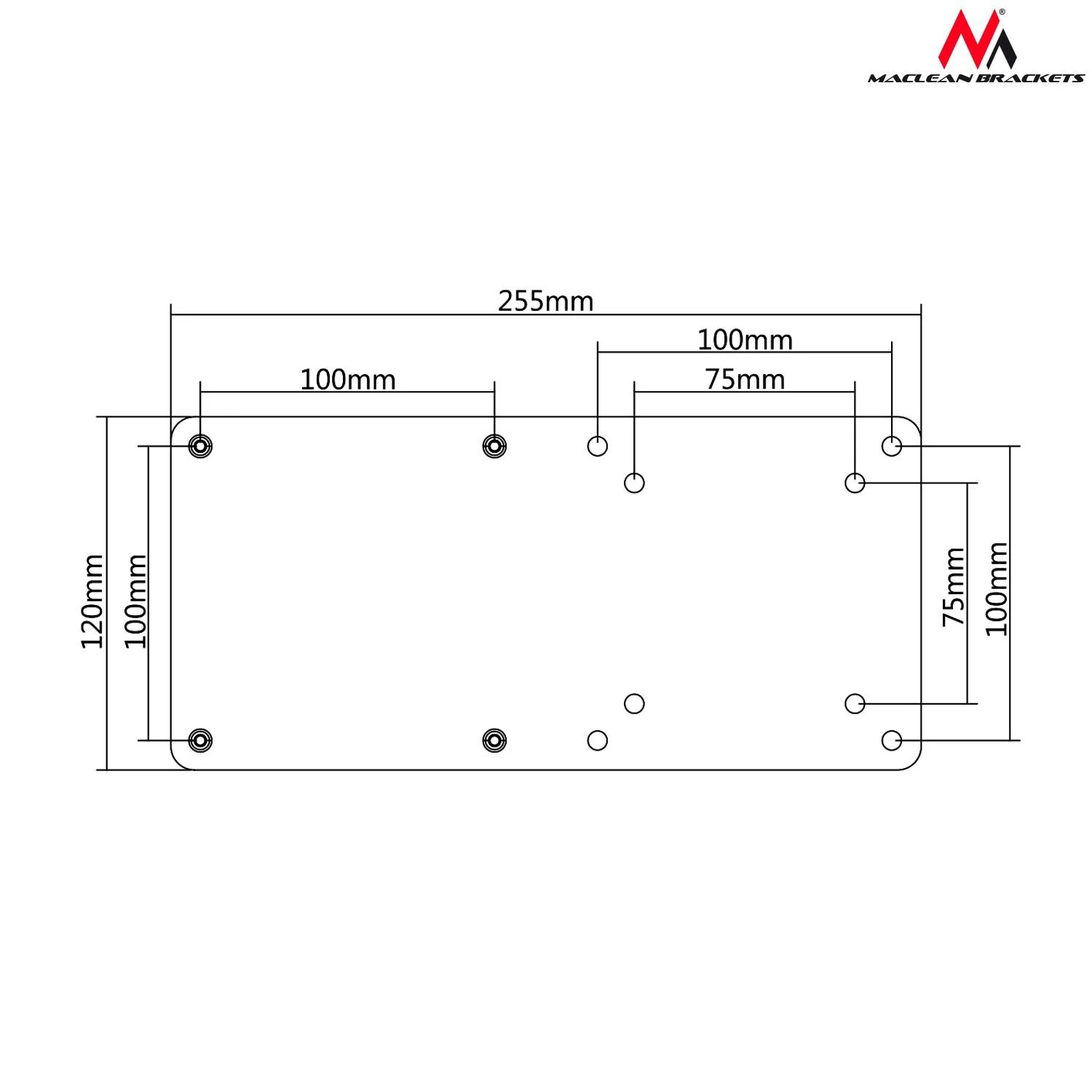 MACLEAN MC-721 Maclean MC-721 Adapteriai mini kompiuteriams NUC MAC mini CPU juodas