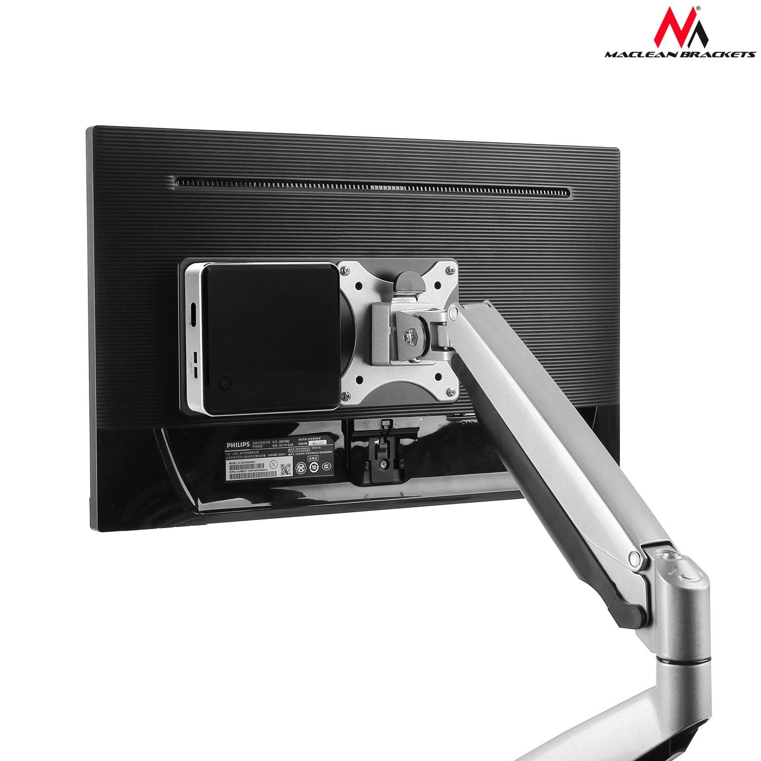 MACLEAN MC-721 Maclean MC-721 Adapteriai mini kompiuteriams NUC MAC mini CPU juodas