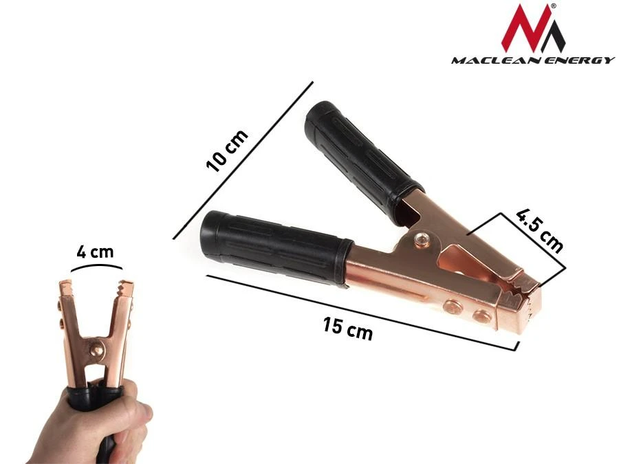 MACLEAN MCE36 Maclean MCE36 Crocodile 400A 2p R/B juodas ir raudonas