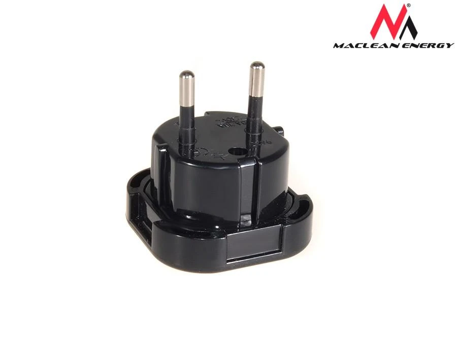 MACLEAN MCE72 Maclean MCE72 Plug Adapteris UK to EU juodas