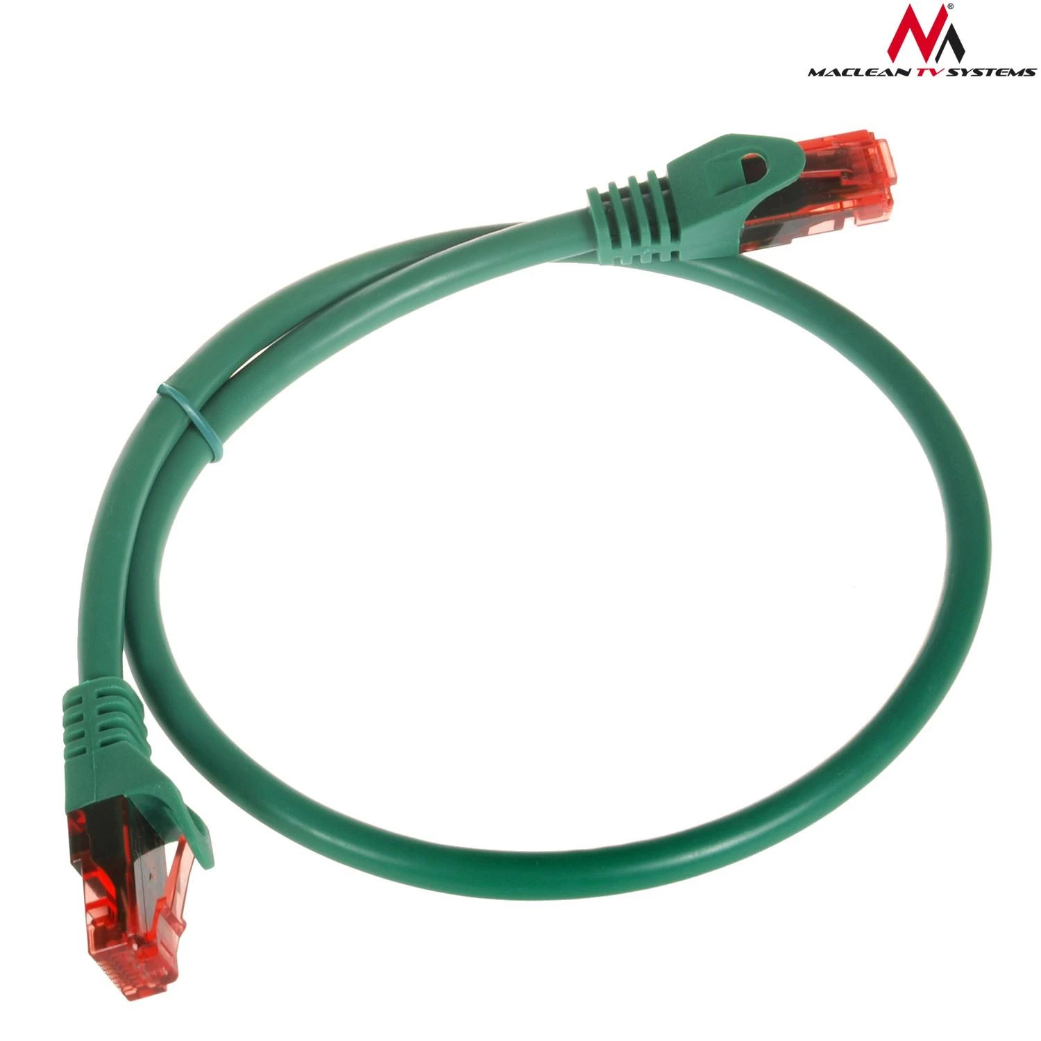 MACLEAN MCTV-300G Maclean MCTV-300G Patchcord UTP cat6 Kabelio kištukas-kištukas 0,5m žalias