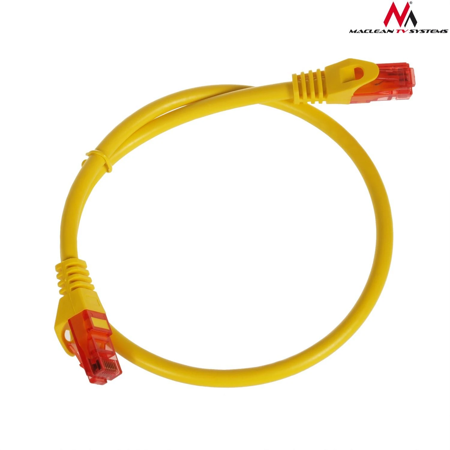 MACLEAN MCTV-300Y Maclean MCTV-300Y Patchcord UTP cat6 Kabelio kištukas-kištukas 0,5m geltonas