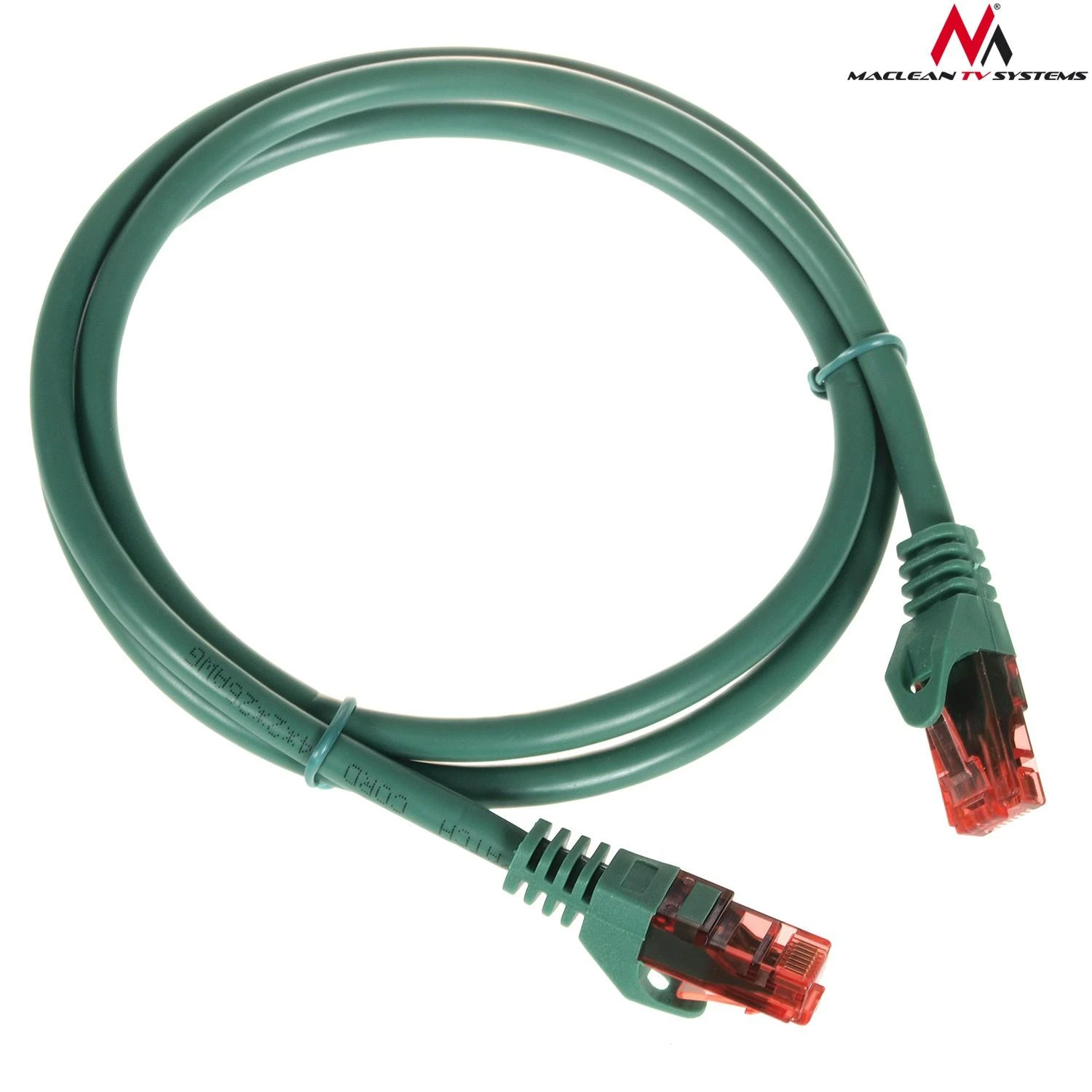 MACLEAN MCTV-301G Maclean MCTV-301G Patchcord UTP cat6 Kabelio kištukas-kištukas 1m žalias