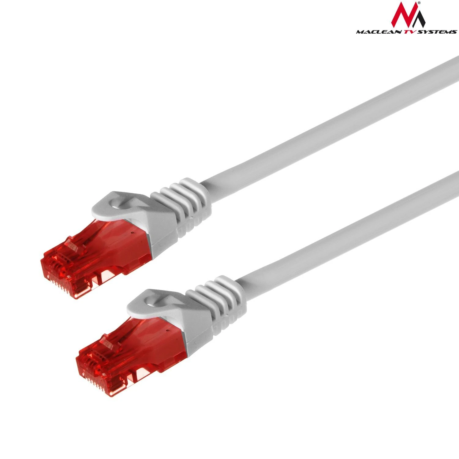 MACLEAN MCTV-301W Maclean MCTV-301W Patchcord UTP cat6 Kabelio kištukas-kištukas 1m baltas