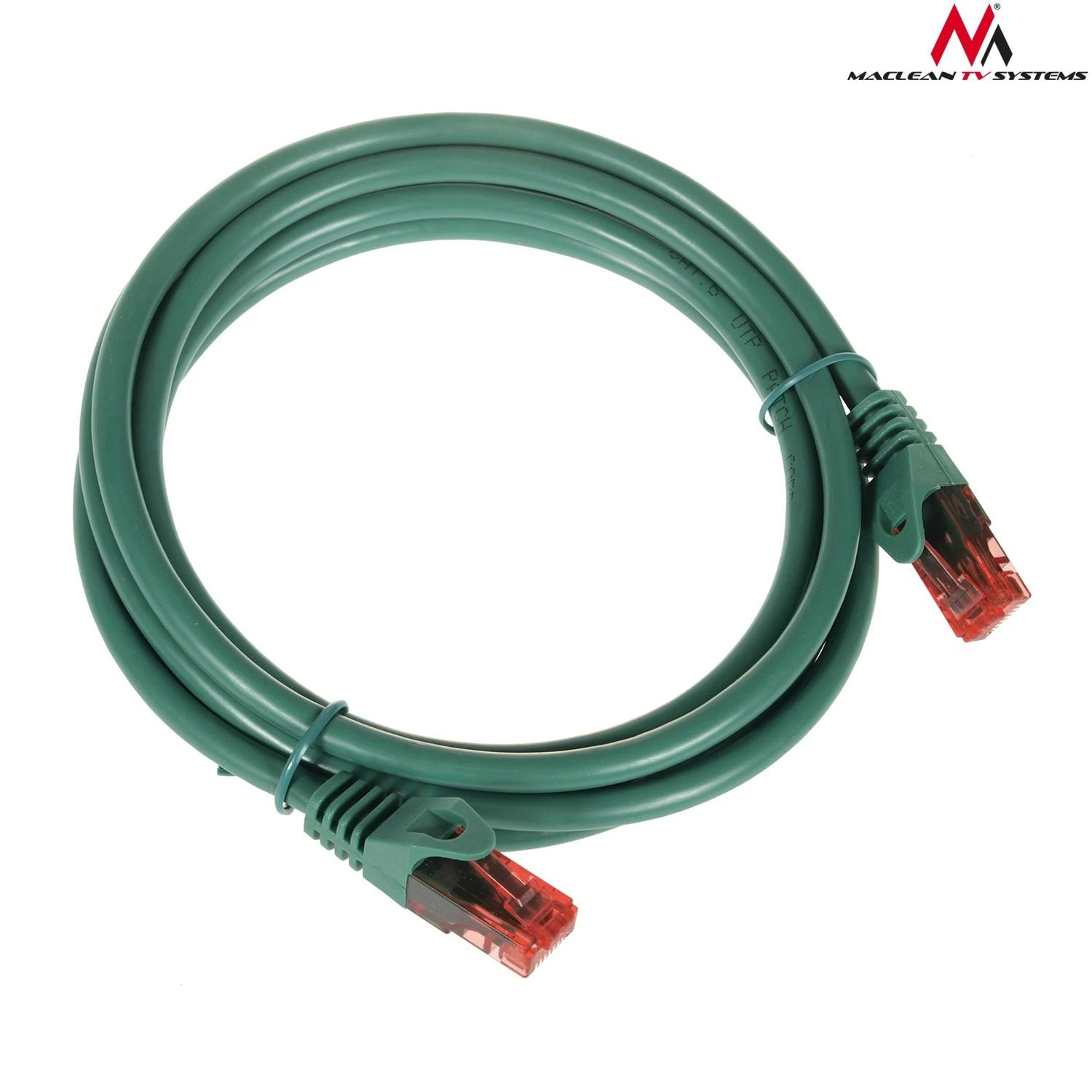 MACLEAN MCTV-303G Maclean MCTV-303G Patchcord UTP cat6 Kabelio kištukas-kištukas 3m žalias