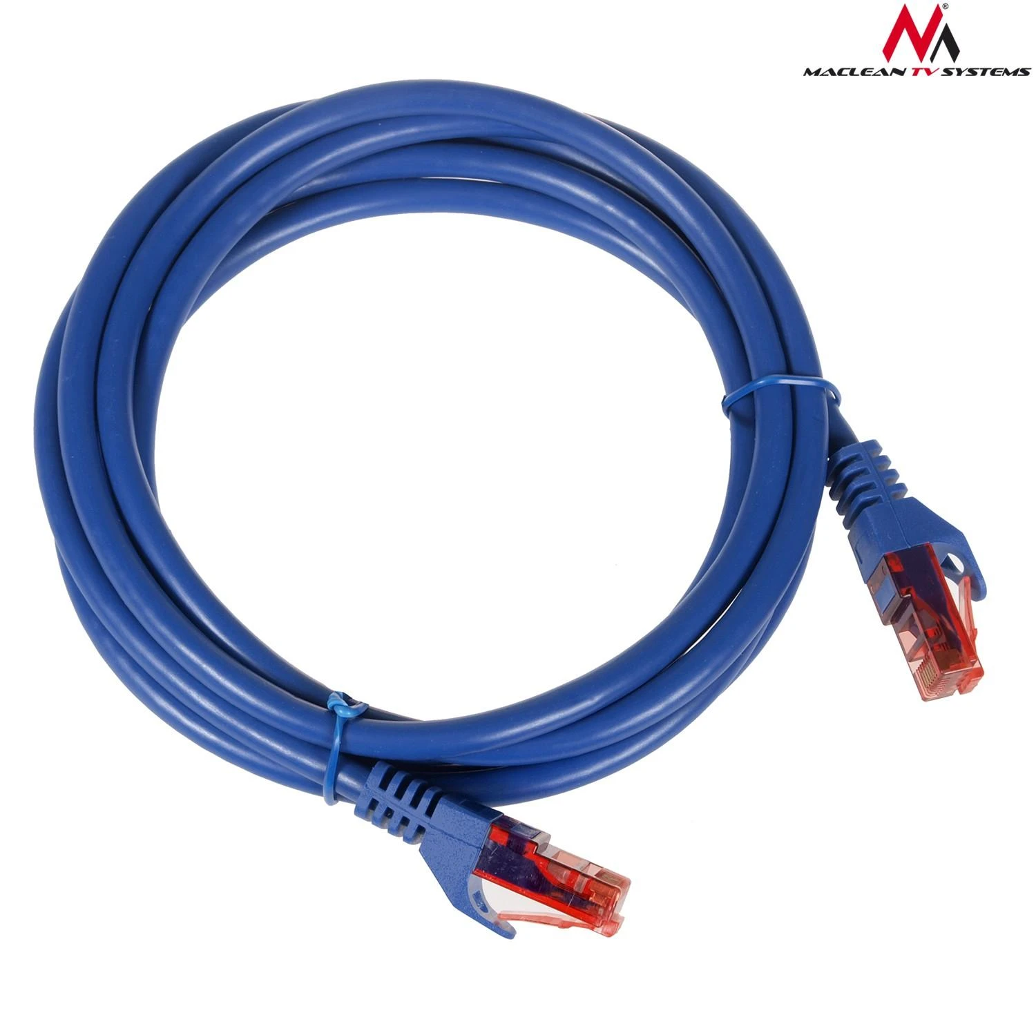 MACLEAN MCTV-303N Maclean MCTV-303N Patchcord UTP cat6 Kabelio kištukas-kištukas 3m mėlynas