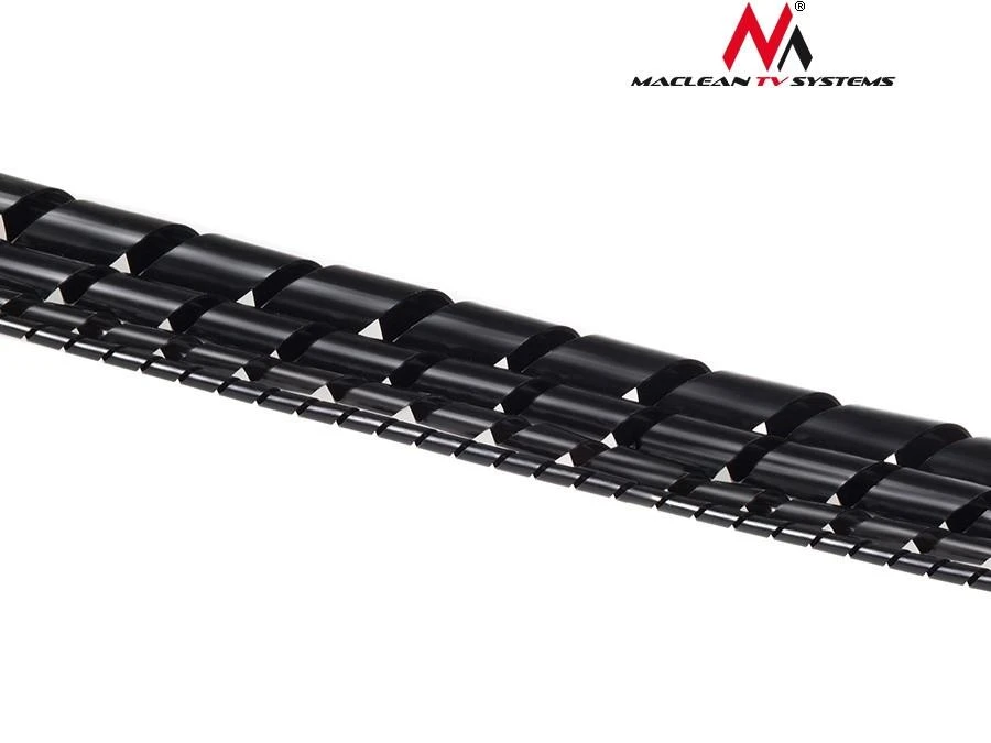 Maclean MCTV-685 B 43133 Kabelio maskavimo dangtelis (8,7 * 10 mm) 3 m juodas spiralinis