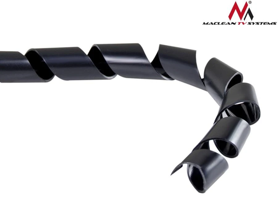Maclean MCTV-685 B 43133 Kabelio maskavimo dangtelis (8,7 * 10 mm) 3 m juodas spiralinis