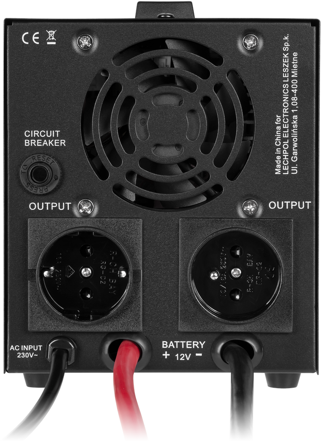 KEMOT PROsinus-800-LFP4 avarinio maitinimo keitiklis su gryna sinusine banga ir įkrovimo funkcija 12V 230V 800VA/500W