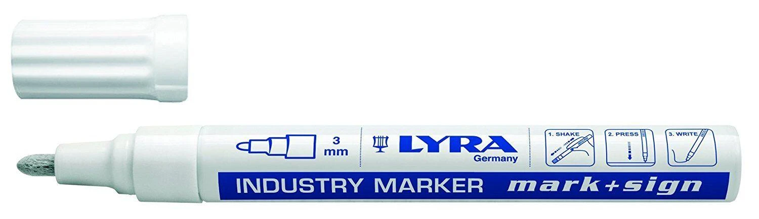 Fila Baltas žymeklis 3 mm LYRA