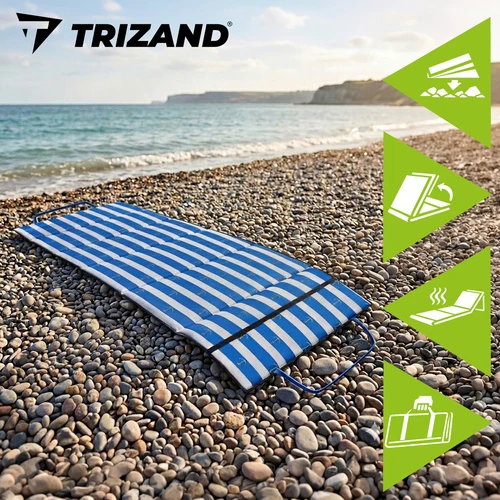 Trizand uolėtas paplūdimio kilimėlis