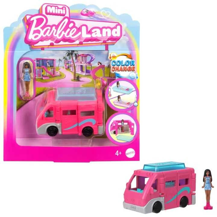 Mattel Mini Barbie Land Tourist Doll + Camper Van ZA6038 C