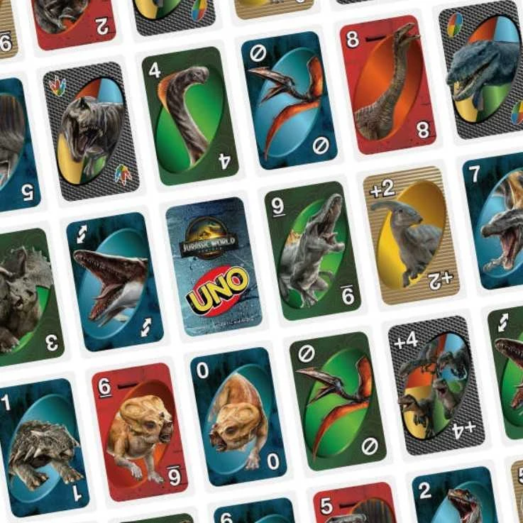 Mattel UNO kortos JURASSIC WORLD (JFT28)