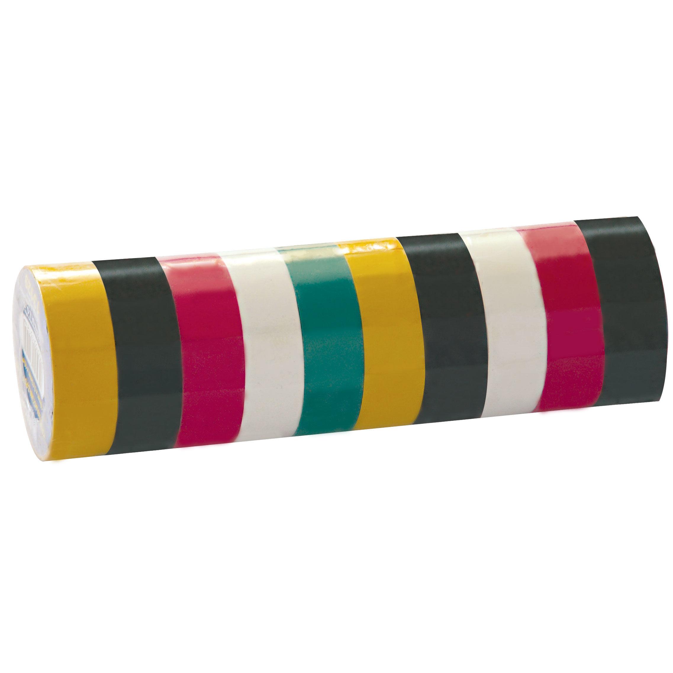 Mega Taśma PVC izoliacinė juosta 19 mm * 0,13 mm * 10 m 10 vnt.
