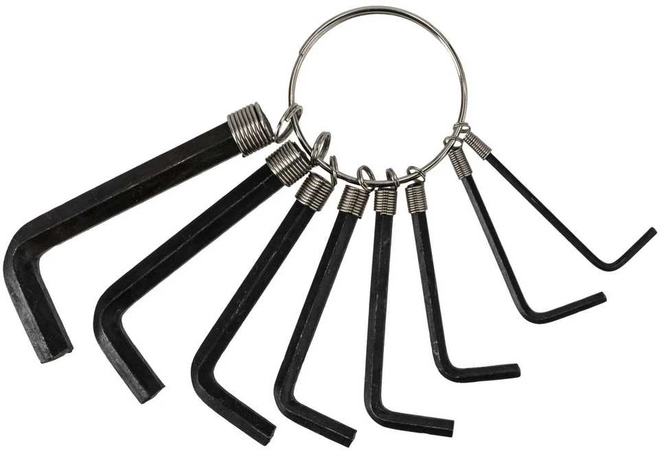 Klucze Šešiakampių raktų rinkinys 8gb 1,5-6 mm