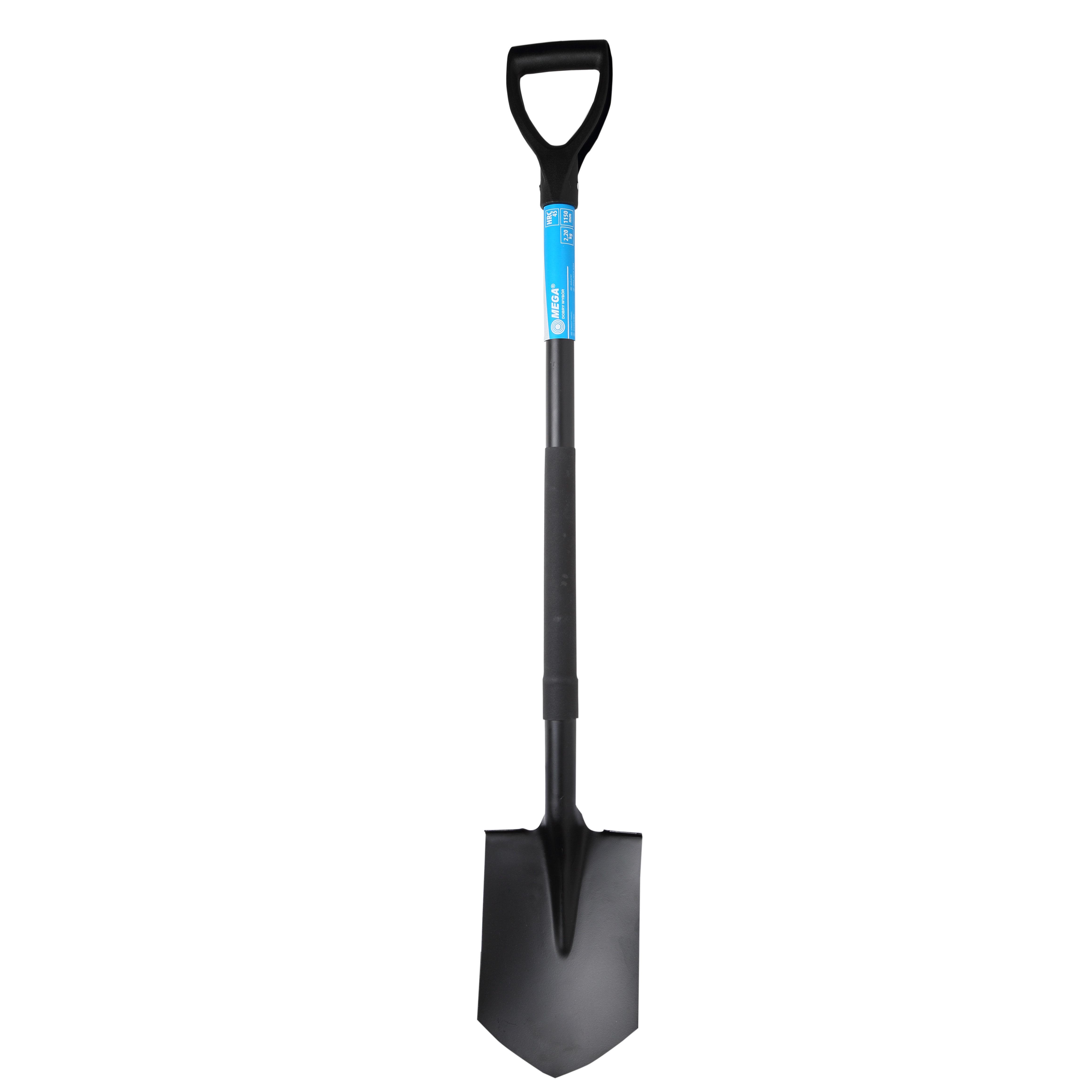 Mega Szpadel Aštrus, grūdintas kastuvas, metaliniu kotu 1150 mm