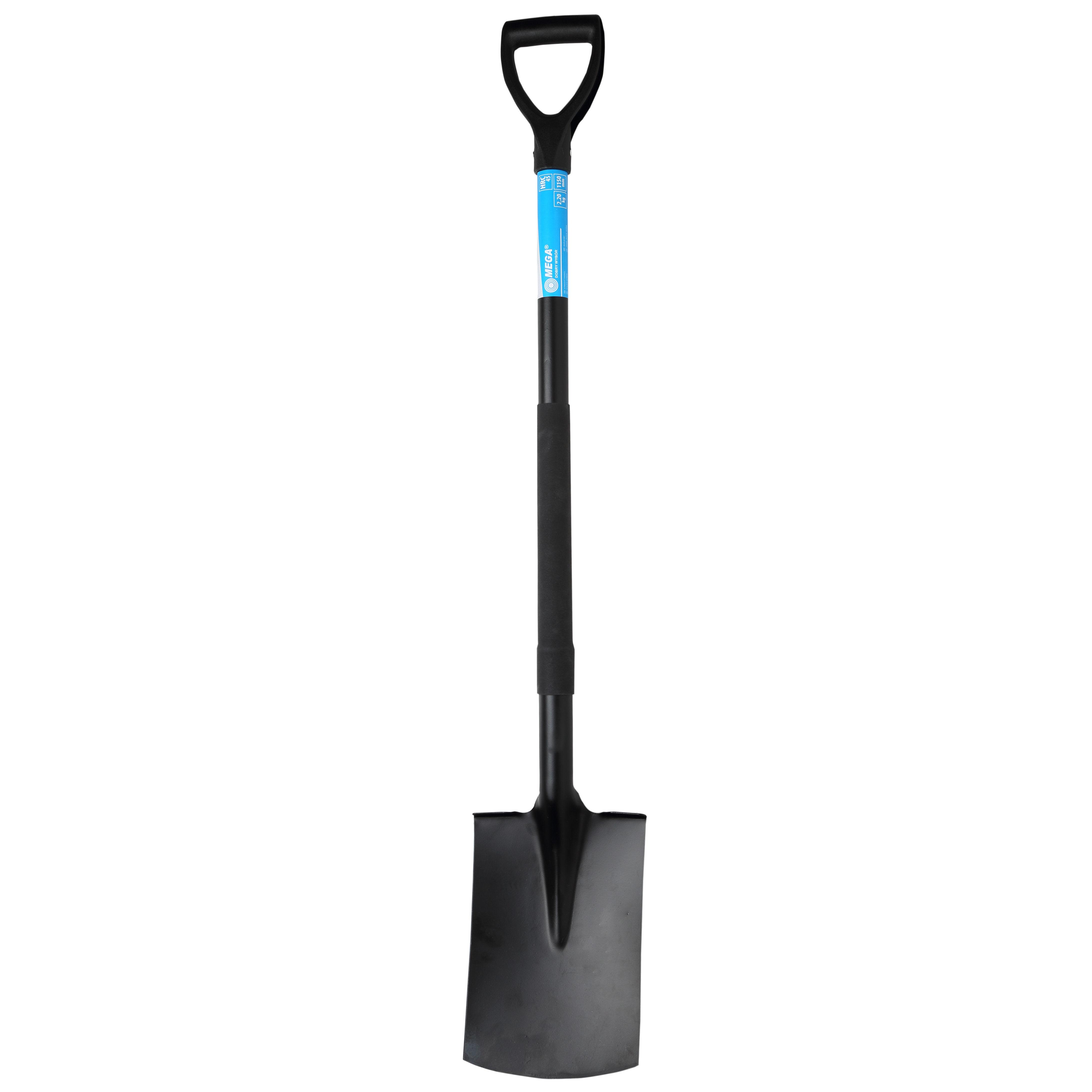 Mega Szpadel Tiesus kastuvas, grūdintas, metaliniu kotu 1150 mm