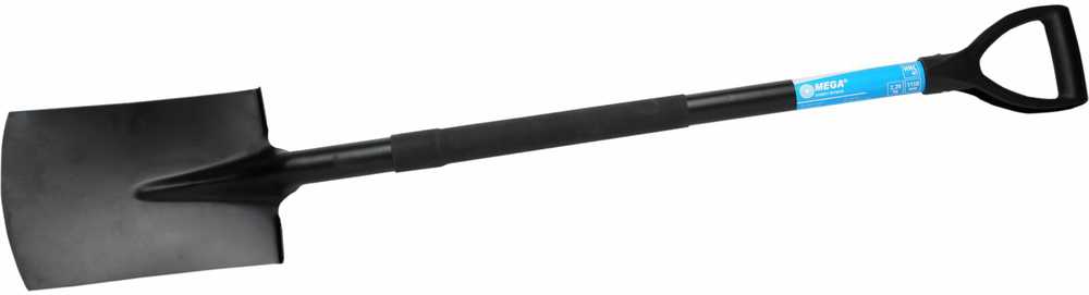 Mega Szpadel Tiesus kastuvas, grūdintas, metaliniu kotu 1150 mm