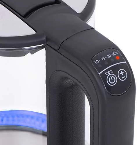 Mesko MS 1301 juodas Virdulys stiklinis 1,7 l su regulacją temp.