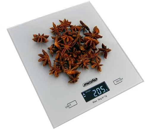 Virtuvinės svarstyklės Mesko | Virtuvės svarstyklės | MS 3145 | Maksimalus svoris (talpa) 5kg | Graduacija 1 g | Ekrano tipo LCD | Sidabrinis