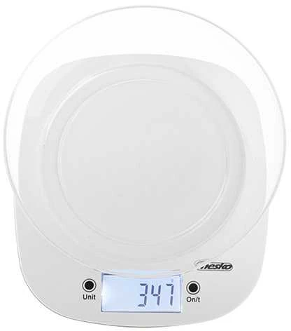 Virtuvinės svarstyklės Adler virtuvės svarstyklės su dubeniu | MS 3179w | Graduacija 1 g | Ekrano tipo LCD | Baltas