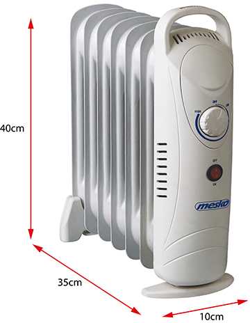 Tepalinis radiatorius Mesko MS 7804, 700W
