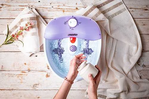 Masažinė kojų vonelė Mesko MS 2152, Baltos/Violetinės spalvos