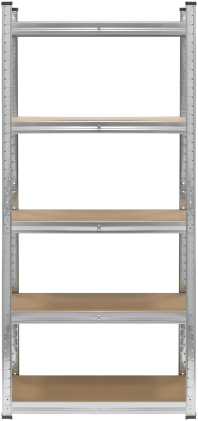 Metalinė sandėlio lentyna 150x70x30 sidabrinė Rebel