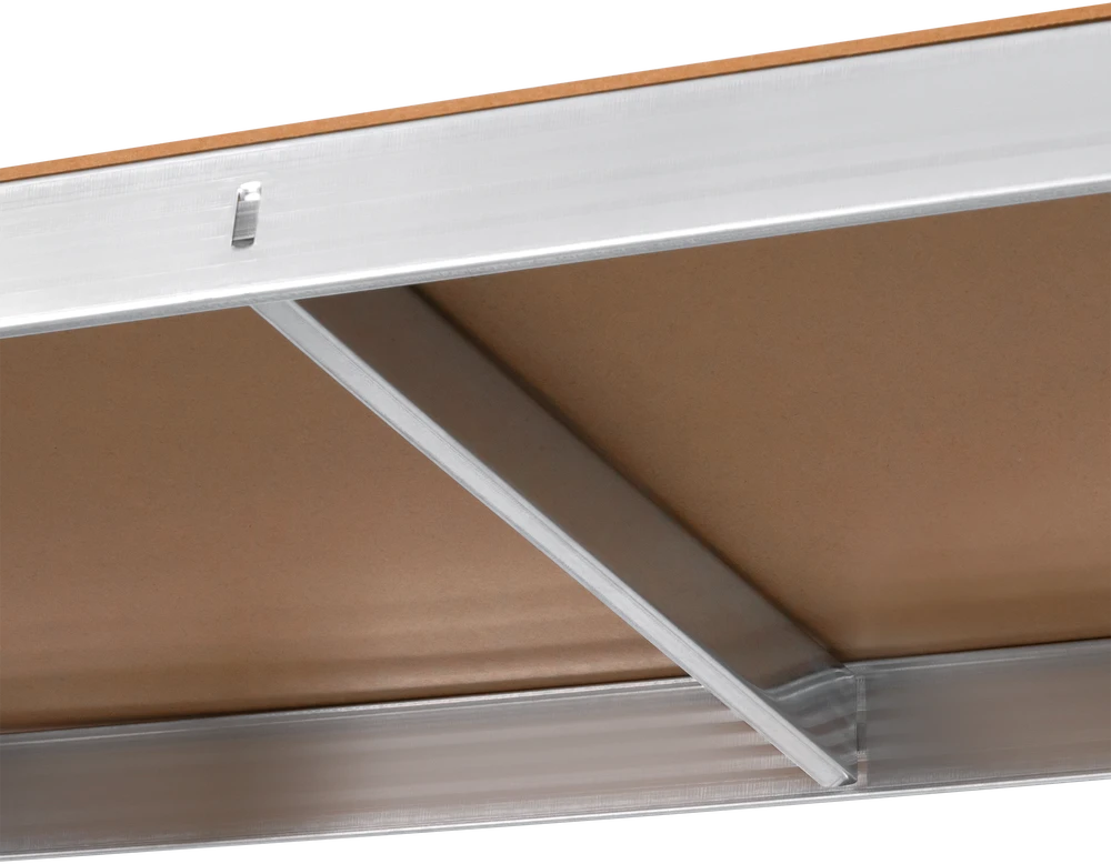 Metalinė sandėlio lentyna 150x70x30 sidabrinė Rebel