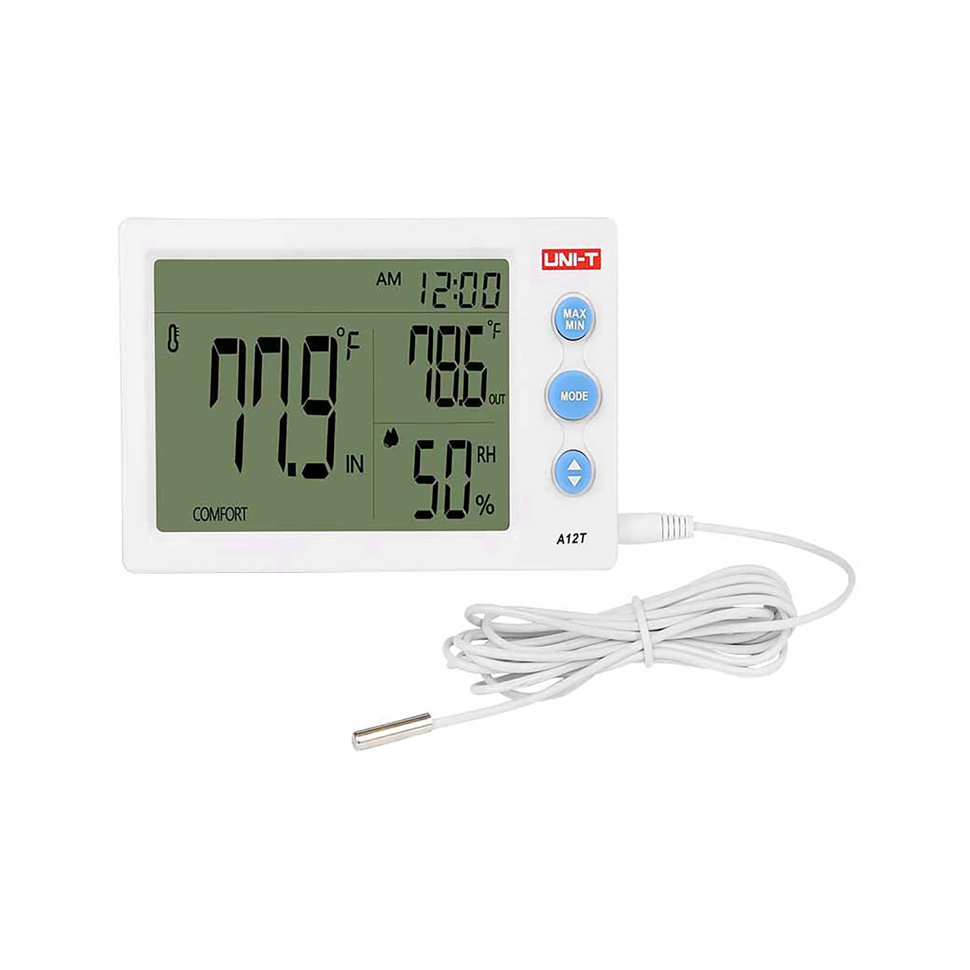 Stacja Uni-T A12T temperatūros ir drėgmės matuoklis