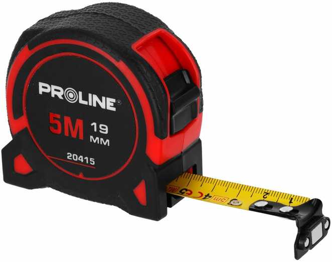 Miara Riedanti matavimo juosta 5 m / 19 mm magnetinė nailono su prolino sandarikliu