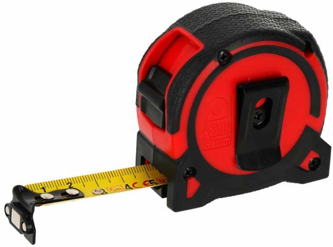 Miara Riedanti matavimo juosta 5 m / 19 mm magnetinė nailono su prolino sandarikliu