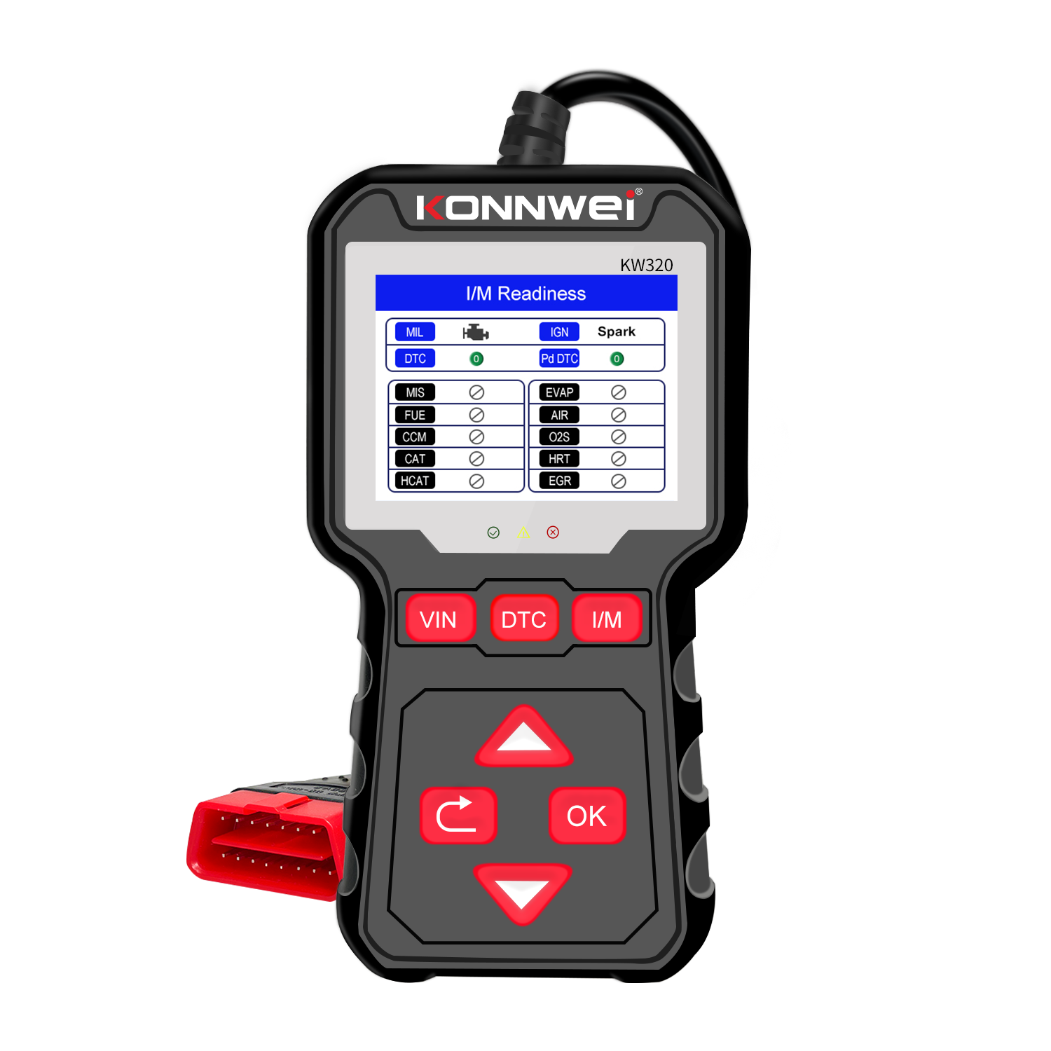Miernik Diagnostinis matuoklis, OBD2 skaitytuvas Konnwei KW320
