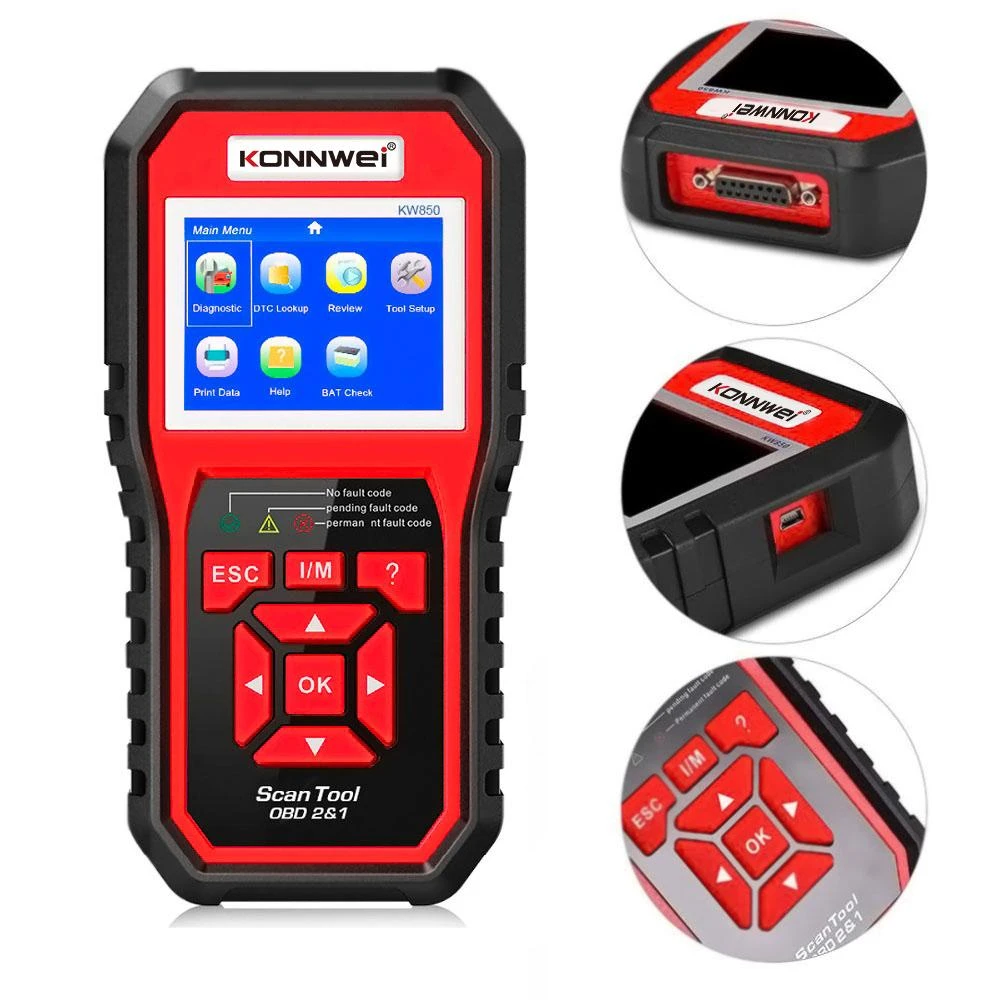 Miernik Diagnostinis matuoklis, Konnwei KW850 OBD2 skaitytuvas