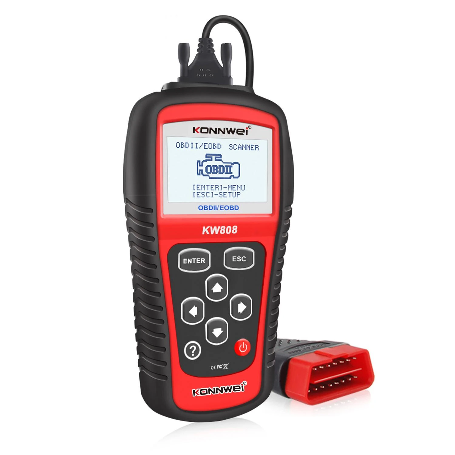 Diagnostinis matuoklis, OBD2 skaitytuvas Konnwei KW808