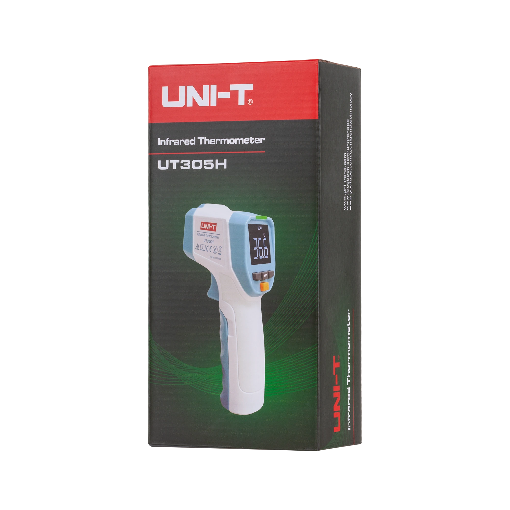 Miernik Infraraudonųjų spindulių bekontaktis termometras Uni-T UT305H