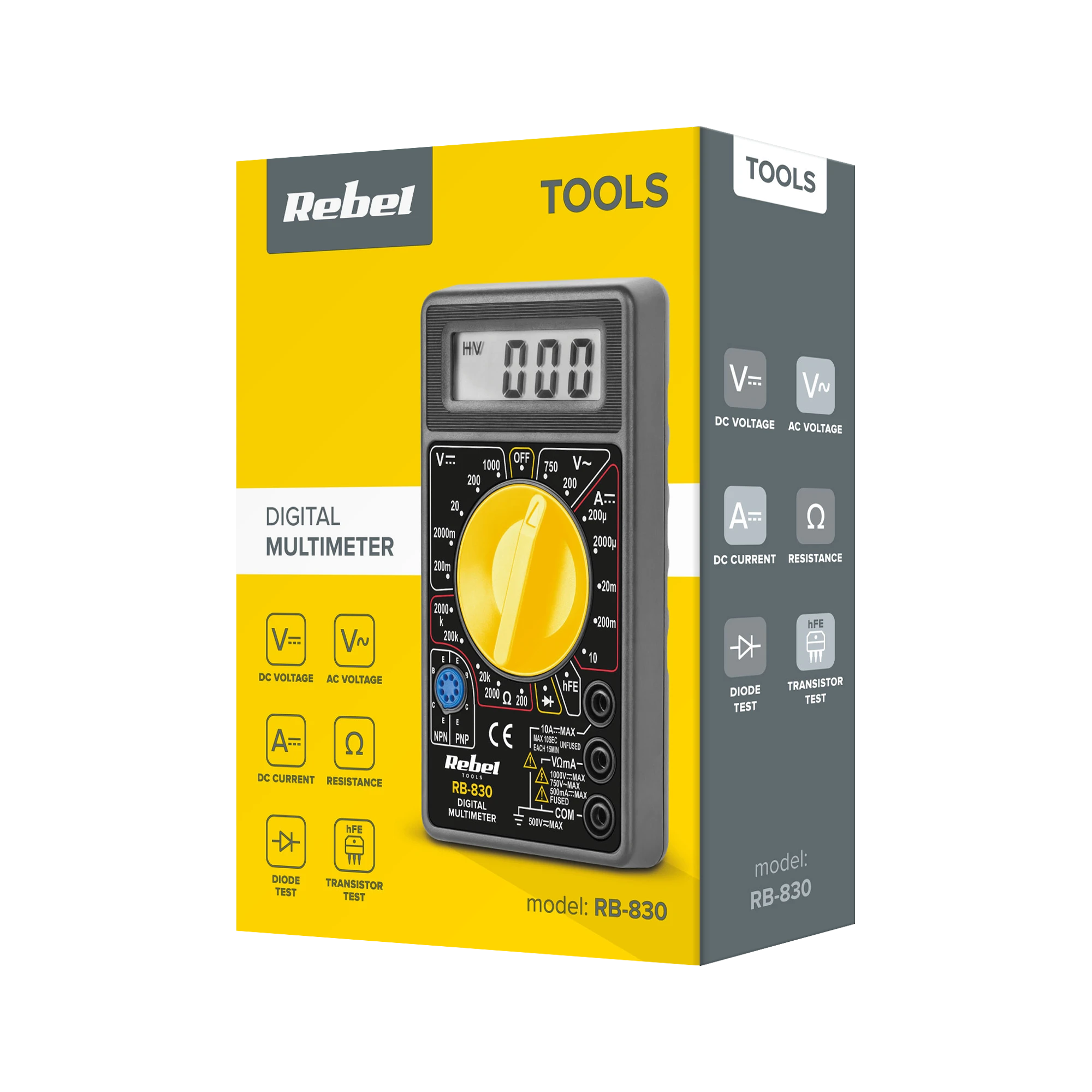 Universalus multimetras Rebel RB-830