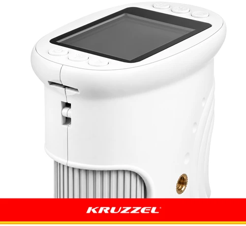 Mikroskop edukacyjny kieszonkowy biay Kruzzel