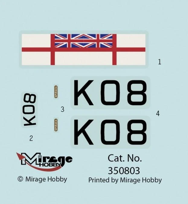 Mirage Hobby Mirage British Flower Corvette K08 HMS Spiraea