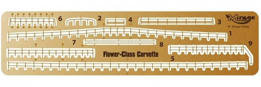 Mirage Hobby Mirage British Flower Corvette K08 HMS Spiraea