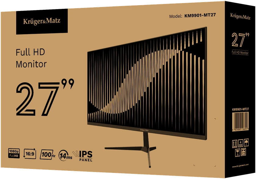 Kruger & Matz monitorius 27" 100Hz