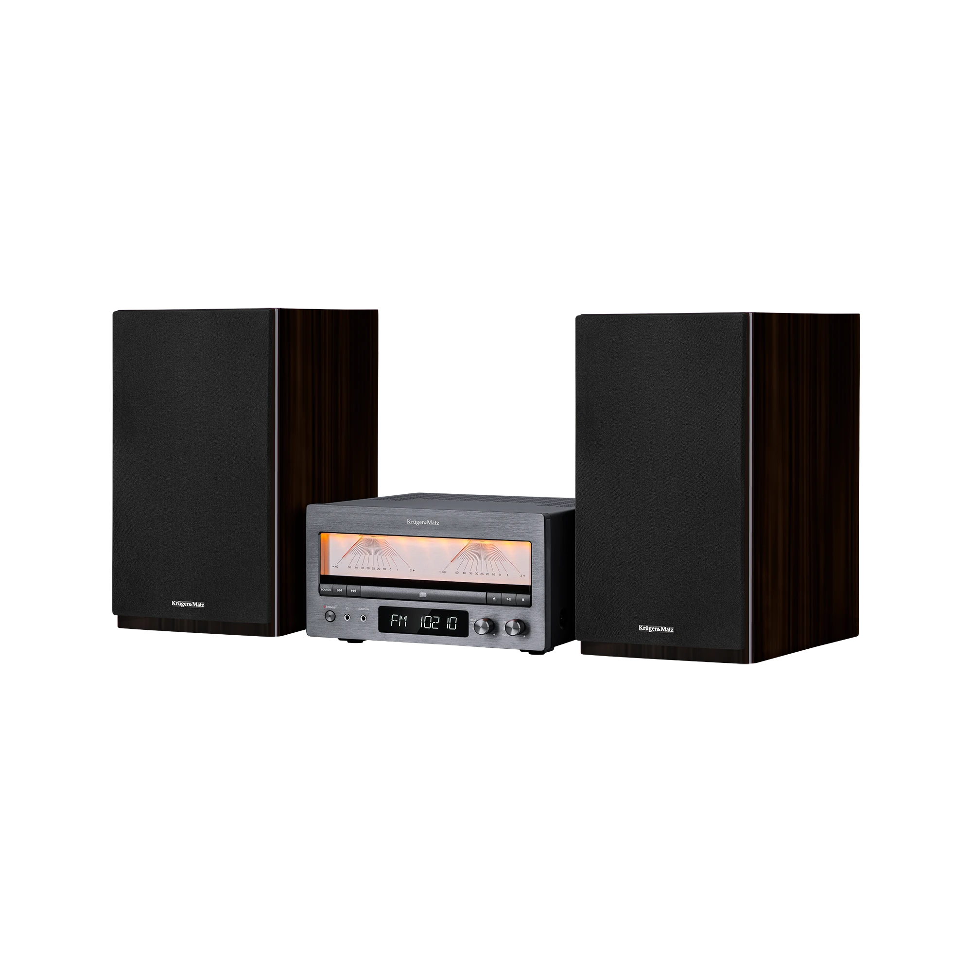 Muzikinis centras HiFi sistema Kruger & Matz KM1995 (A klasės stiprintuvas, CD, USB, Bluetooth, DAB+ skaitmeninis radijas, FM)