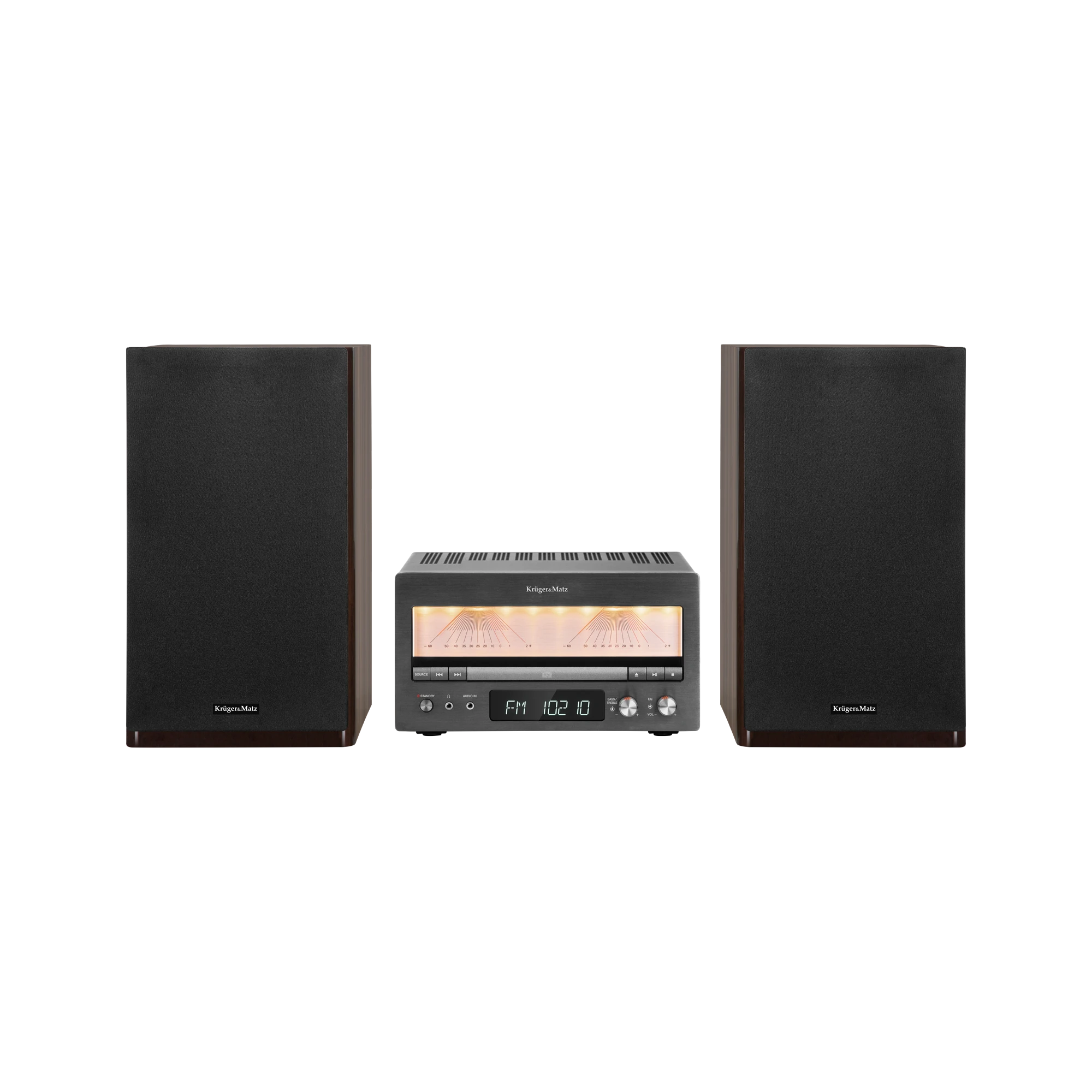 Muzikinis centras HiFi sistema Kruger & Matz KM1995 (A klasės stiprintuvas, CD, USB, Bluetooth, DAB+ skaitmeninis radijas, FM)