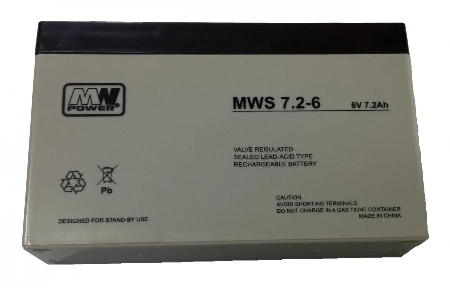Mpl Power Elektro AKUMULIATORIUS 6V/7.2AH-MWS MW Power