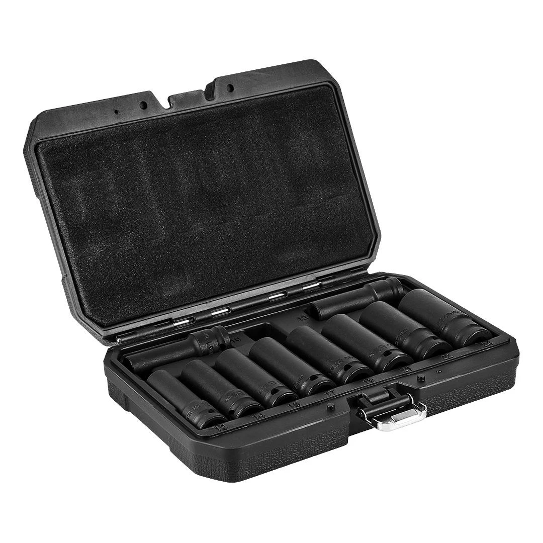 Neo Smūginių dangtelių komplektas 6 kampų 10-24 mm ilgio 10vnt. (12-107)