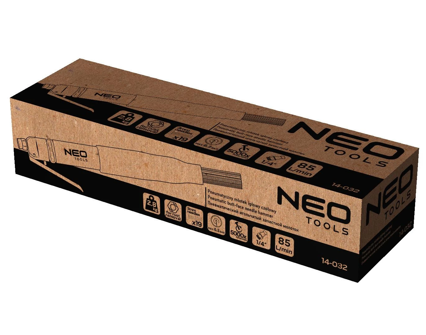 Neo Tools Młotek Adatinis plaktukas rūdims ir suvirinimo siūlėms, 19 x 3 mm