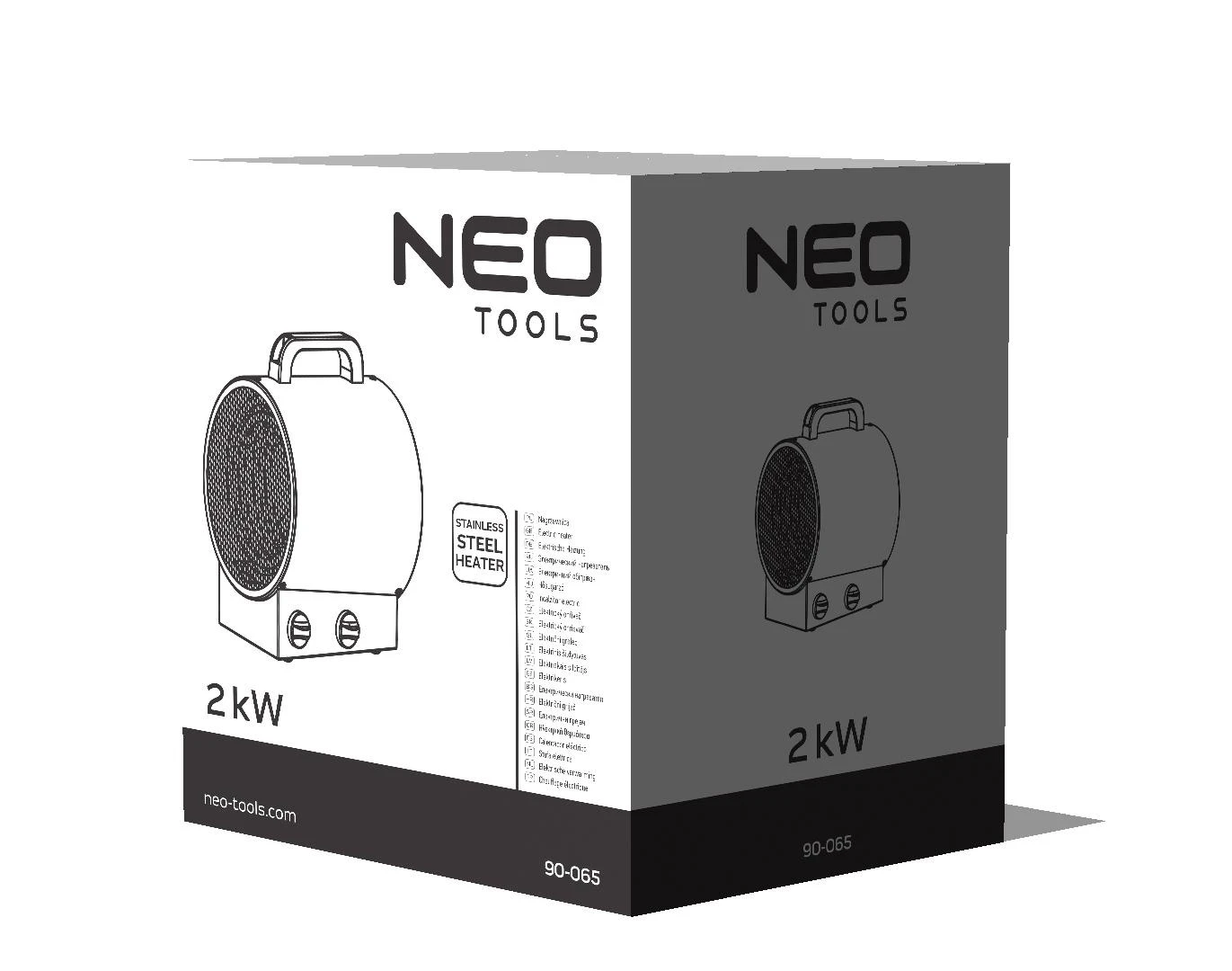 Neo Tools Pastatomas elektrinis šildytuvas NEO, 2000W, 90-065