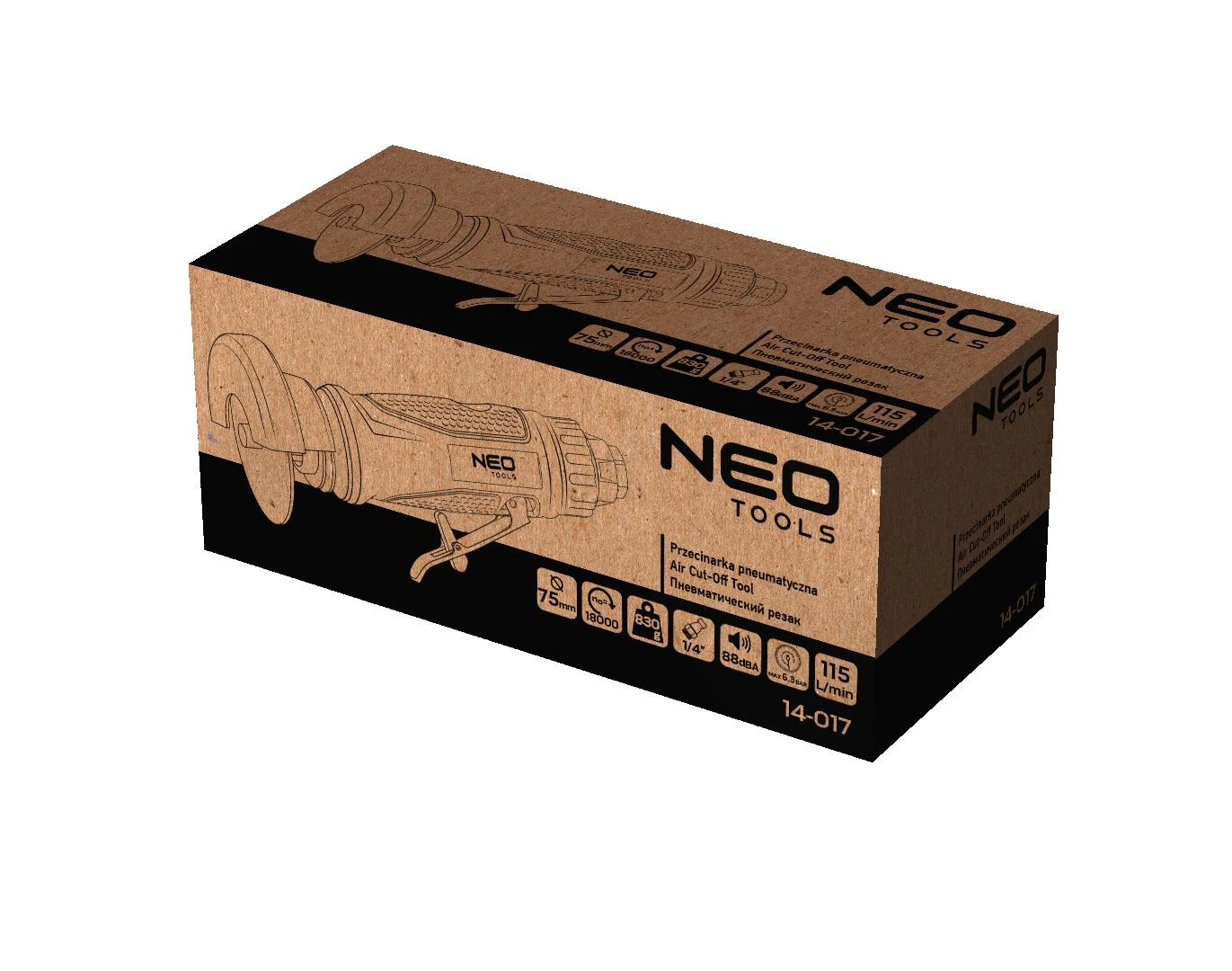 Neo Tools Przecinarka 75 mm pneumatinis pjaustytuvas