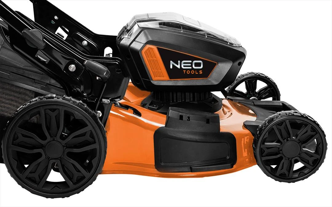 Neo Akumuliatorinė vejapjovė 04-611, 36V, 450mm bešepetėlinis variklis, be akumuliatoriaus ir kroviklio